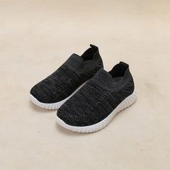 Boys Breathable Woven Shoes Lightweight Slip On Walking Shoes