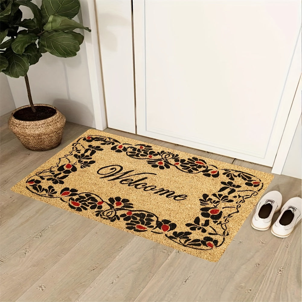 Durable Welcome Doormat Non slip Dirt Resistance Mat