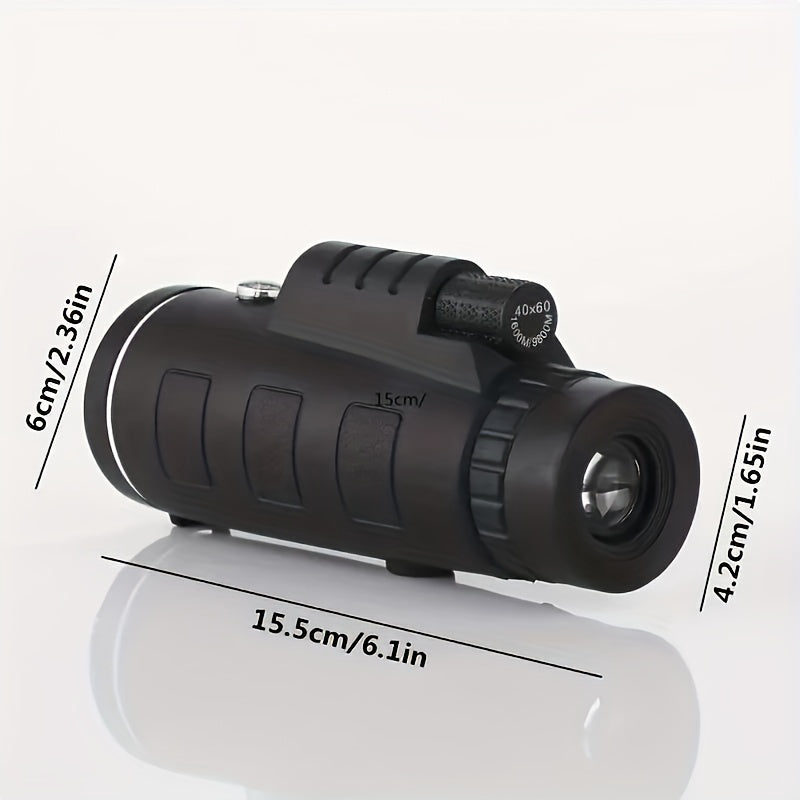 40x60 Monocular Telescope BAK4 Prism Waterproof for Camping Bird Watching