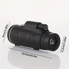 40x60 Monocular Telescope BAK4 Prism Waterproof for Camping Bird Watching
