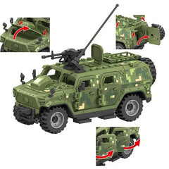 Building Blocks Toy Set for 2 Armored Vehicles