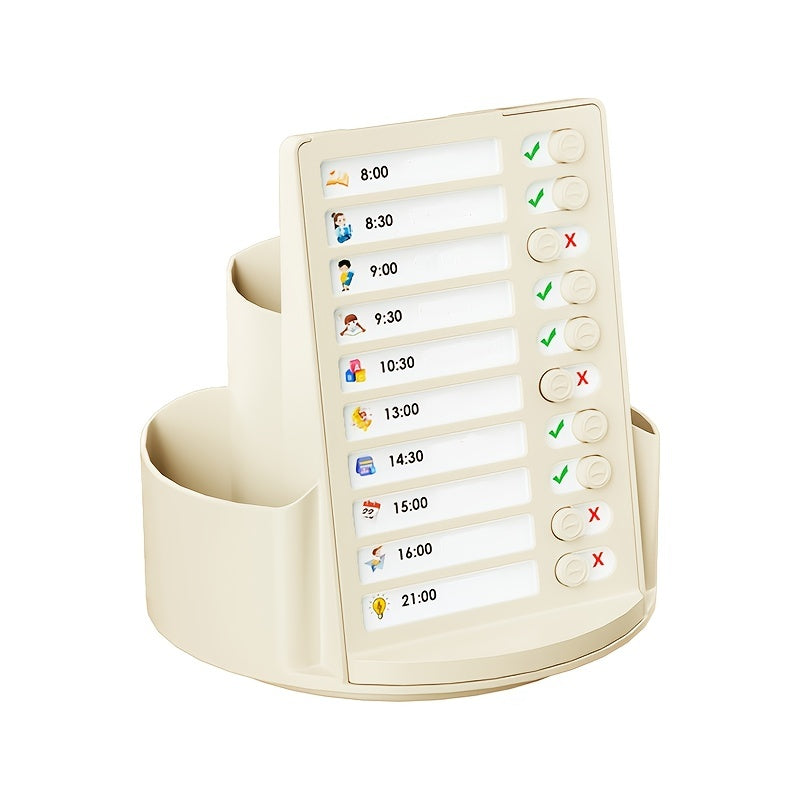 Large Capacity Self Rotating Pen Holder Desktop Storage Box