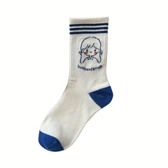 10 Pairs Cartoon Pattern Socks for Women