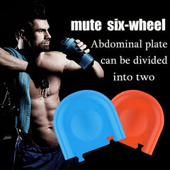 Ab Wheel Roller Exercise Equipment for Abs Workout, 6 Wheel Core Abdominal Muscl