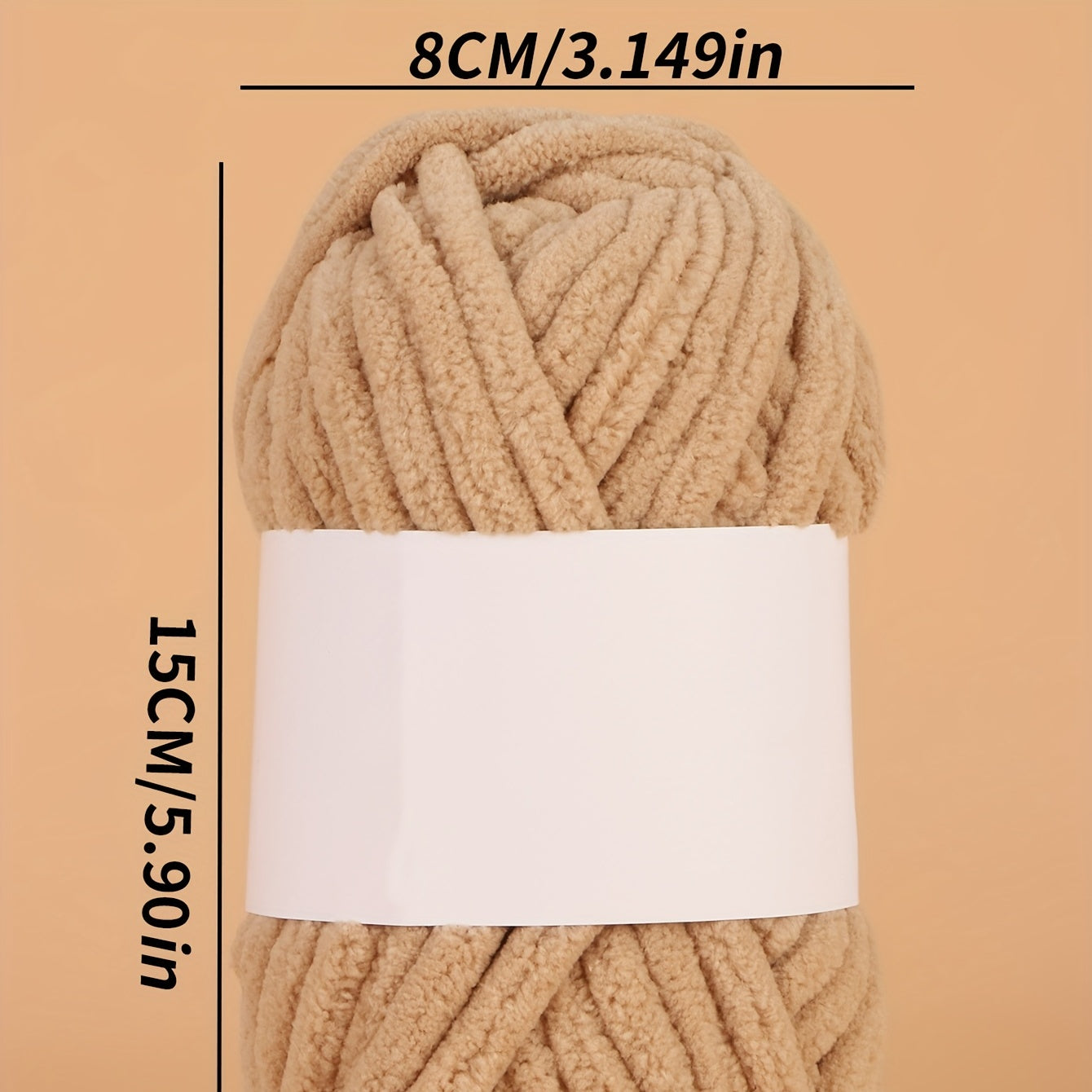 Chunky Chenille Yarn for Knitting & Crocheting Hat Scarf Cushion 50g