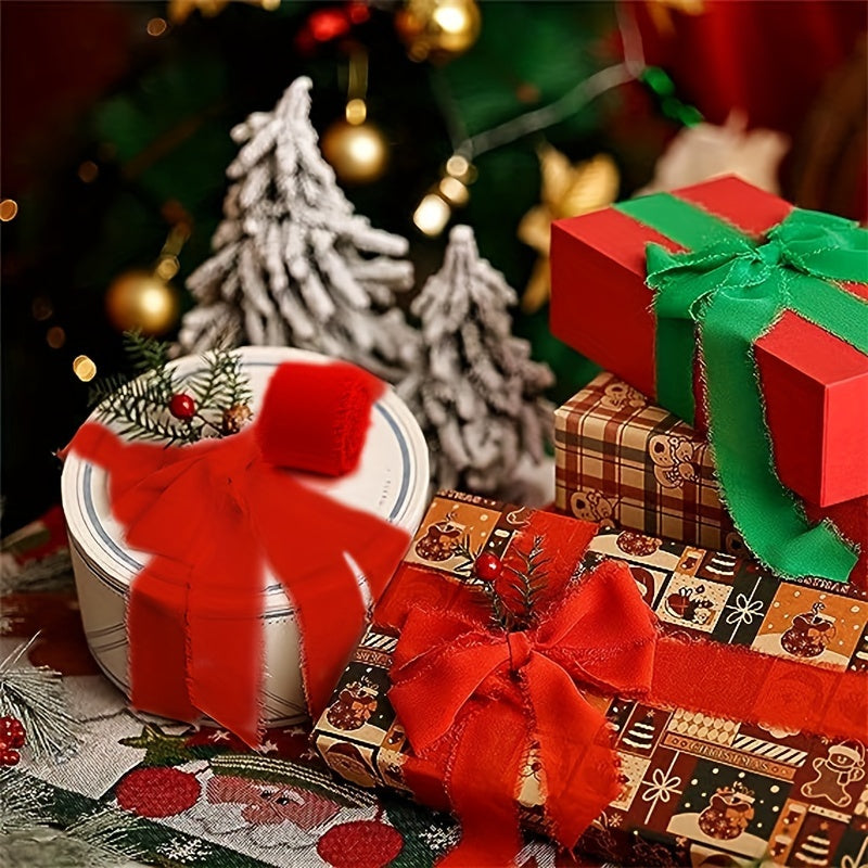 2pcs Christmas Ribbon DIY Christmas Tree Decorations Home Decor