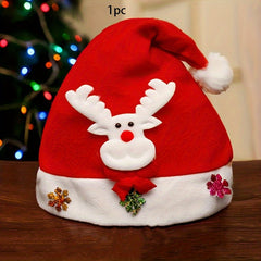 Christmas Hat Snowman Deer Horn Party Decoration
