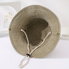 Wide Brim Denim Bucket Hat for Outdoor Sports Unisex