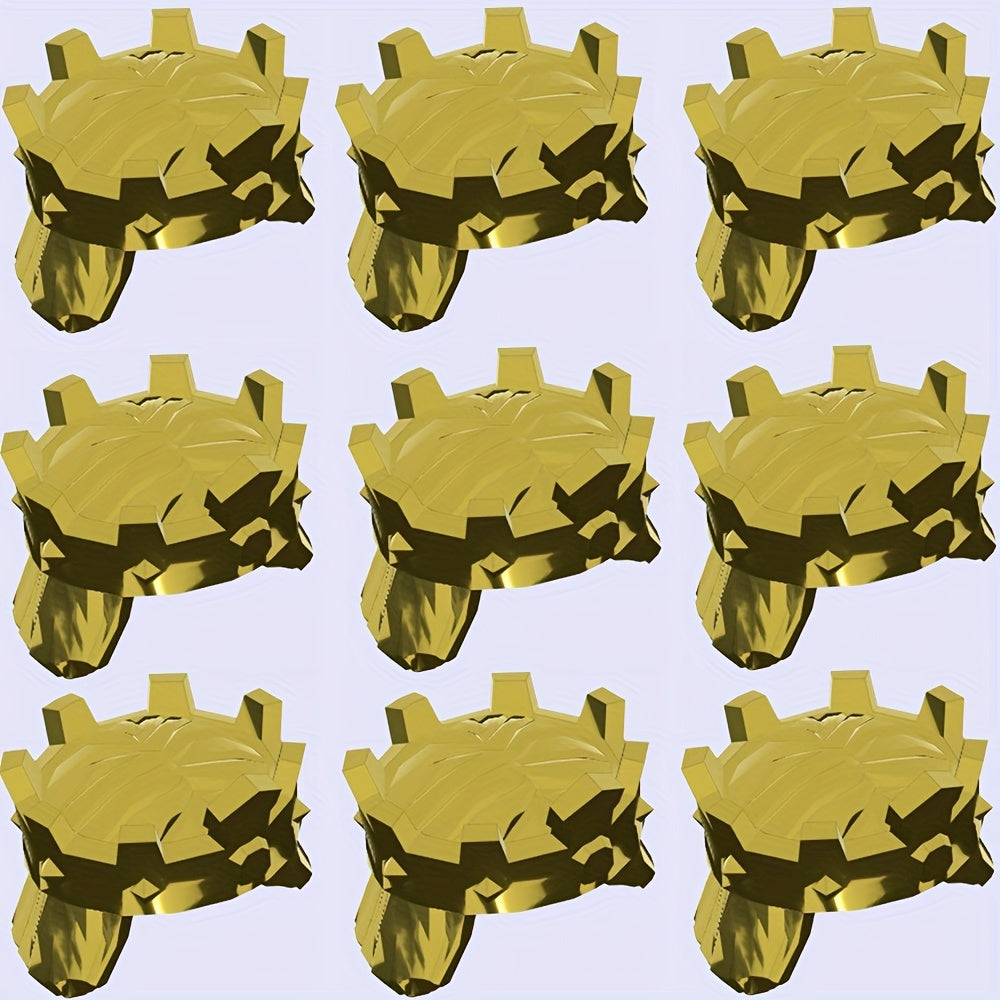 9pcs Mini Medieval Castle Building Block Set King Crown Characters