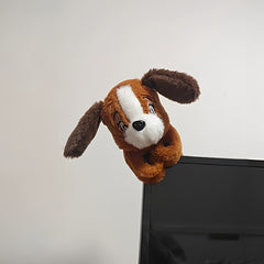 Fluffy Brown Puppy Plush Wristband Toy