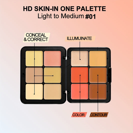 Correcting Concealer Cream 12 Colors Palette Full Coverage Makeup