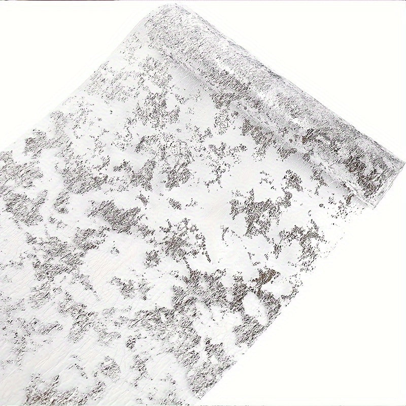Rectangular Silver Thin Gauze Tablecloth
