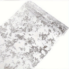 Rectangular Silver Thin Gauze Tablecloth
