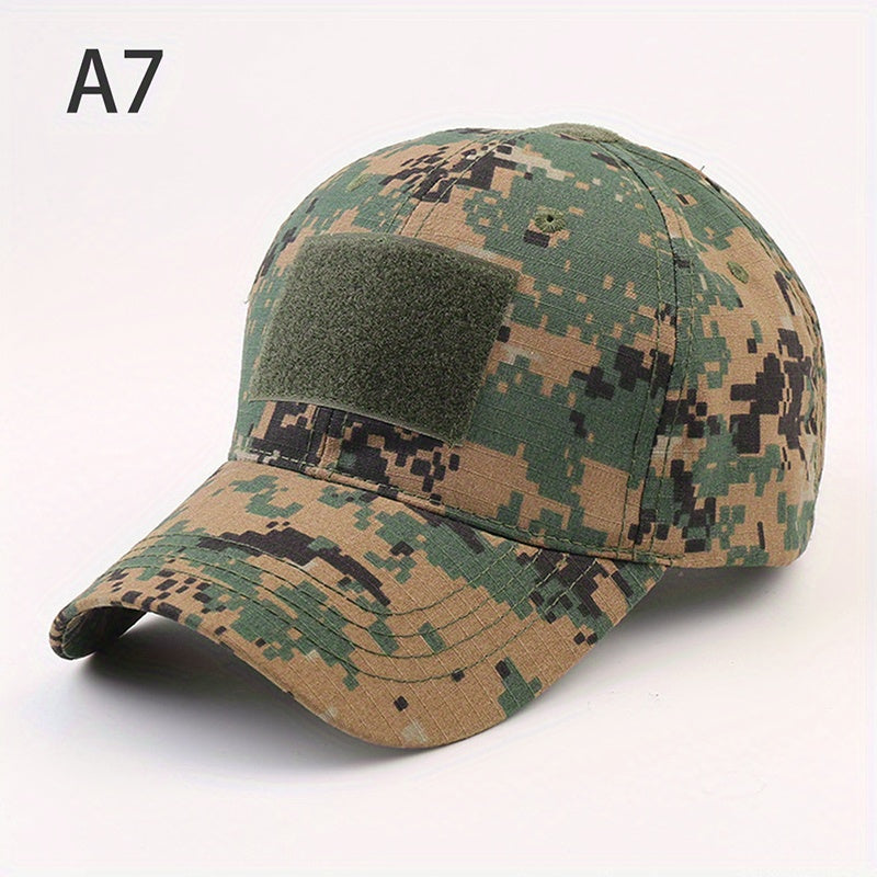 Tactical Camo Baseball Cap Sunscreen Hat for Army Hiking