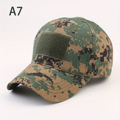 Tactical Camo Baseball Cap Sunscreen Hat for Army Hiking