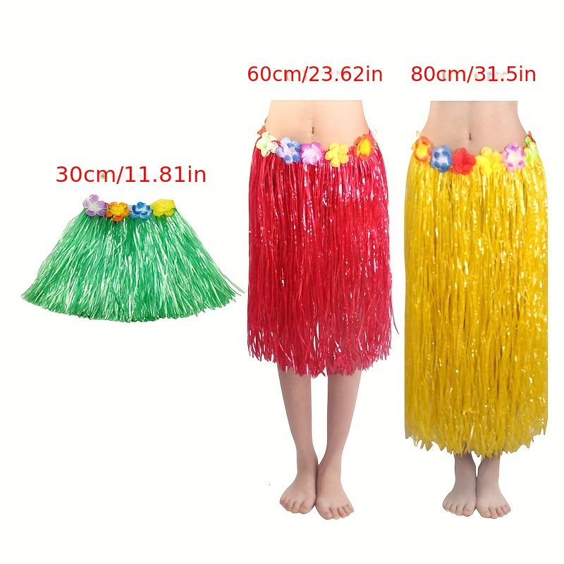 Hawaiian Straw Skirt for Parties and Performances