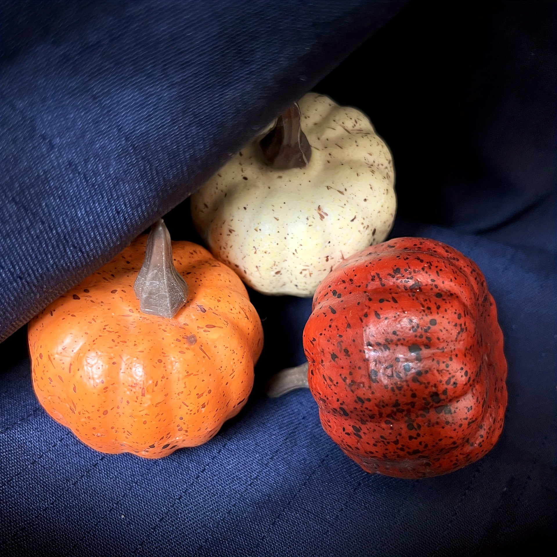10pcs Halloween Simulation Pumpkin Decoration Family Small Pumpkin Decoration
