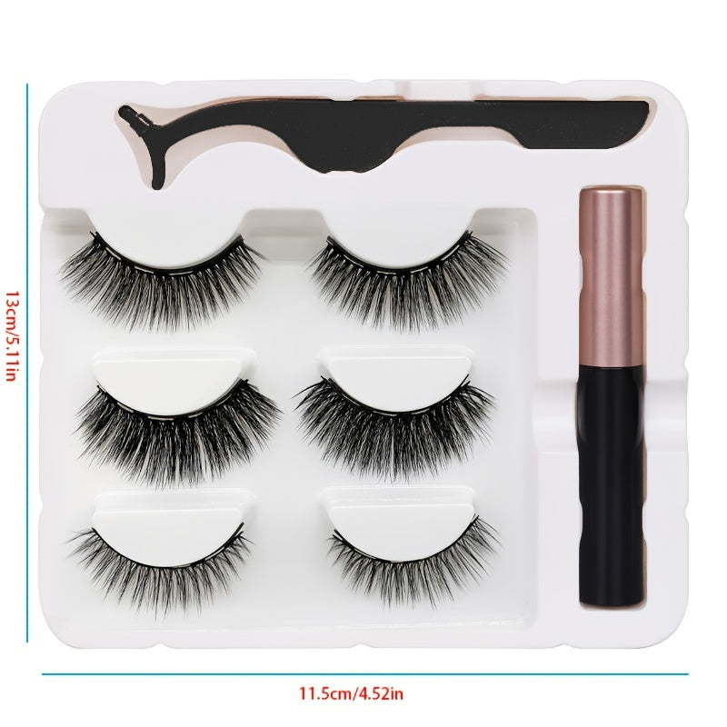 Magnetic Cat Eye Eyelashes Set - Reusable & Long Lasting