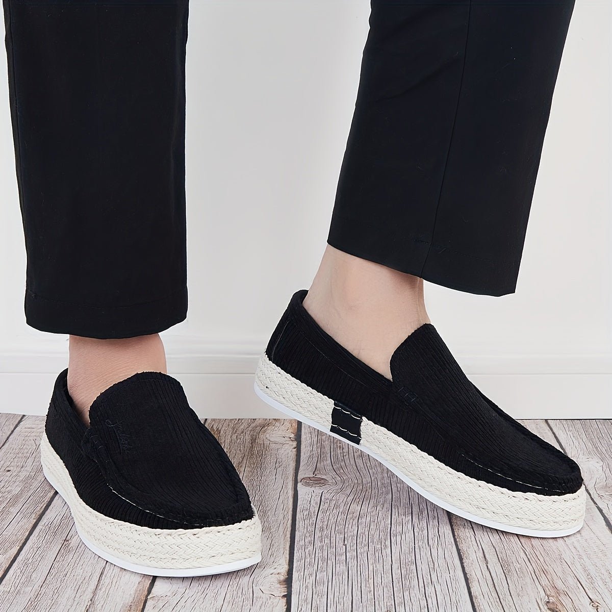 Men's Comfy Slip On Loafer Shoes Casual Anti skid Flat Shoes