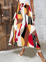 Elastic Waist Casual Skirt for Women