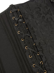 Gothic Corset Women's Plus Chain Decor Lace Up Waist Training