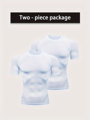 Men's Short Sleeve Compression T-Shirt for Fitness Activities