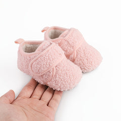 Warm Fleece Baby Girls Sneakers Lightweight Non Slip Shoes Indoor Outdoor
