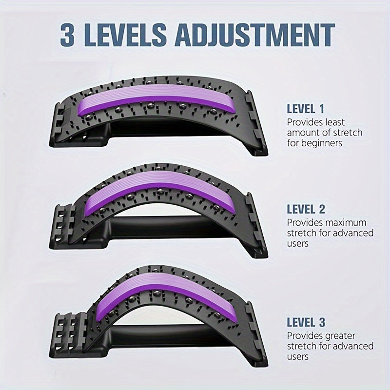Lumbar Spine Relaxation Board Back Stretcher Adjustable Waist Relax Board