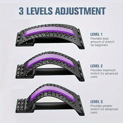 Lumbar Spine Relaxation Board Back Stretcher Adjustable Waist Relax Board