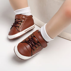 Casual Comfortable Boots for Baby Boys with Hook and Loop Fastener
