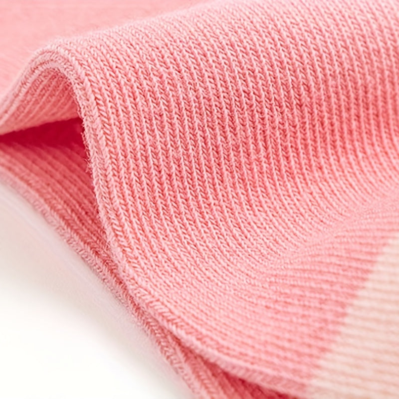 5 Pairs Kids Cartoon Knee High Socks, 1-12 Years Old