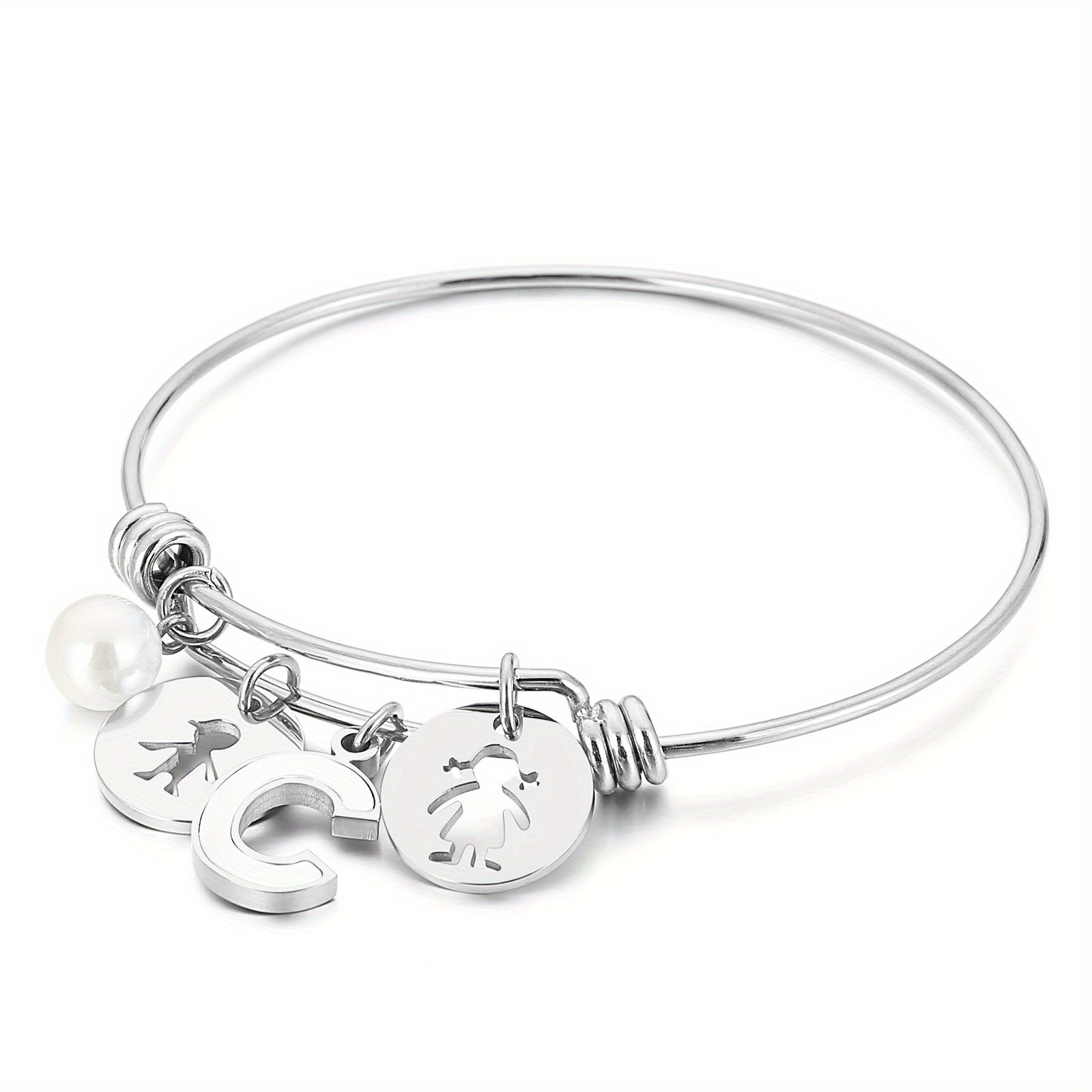 BFF English Letter A G Pendant Bracelet For Girls - Friends Gift