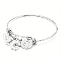 BFF English Letter A G Pendant Bracelet For Girls - Friends Gift
