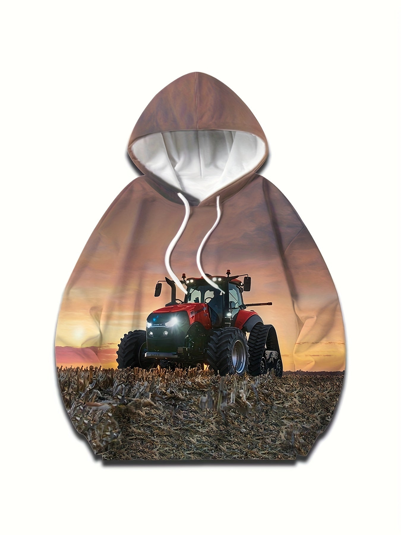 Truck 3D Print Hoodie for Men