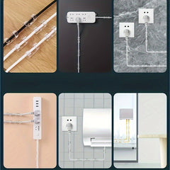 15pcs Mesh Cable Management Clips Wall Wiring Tool