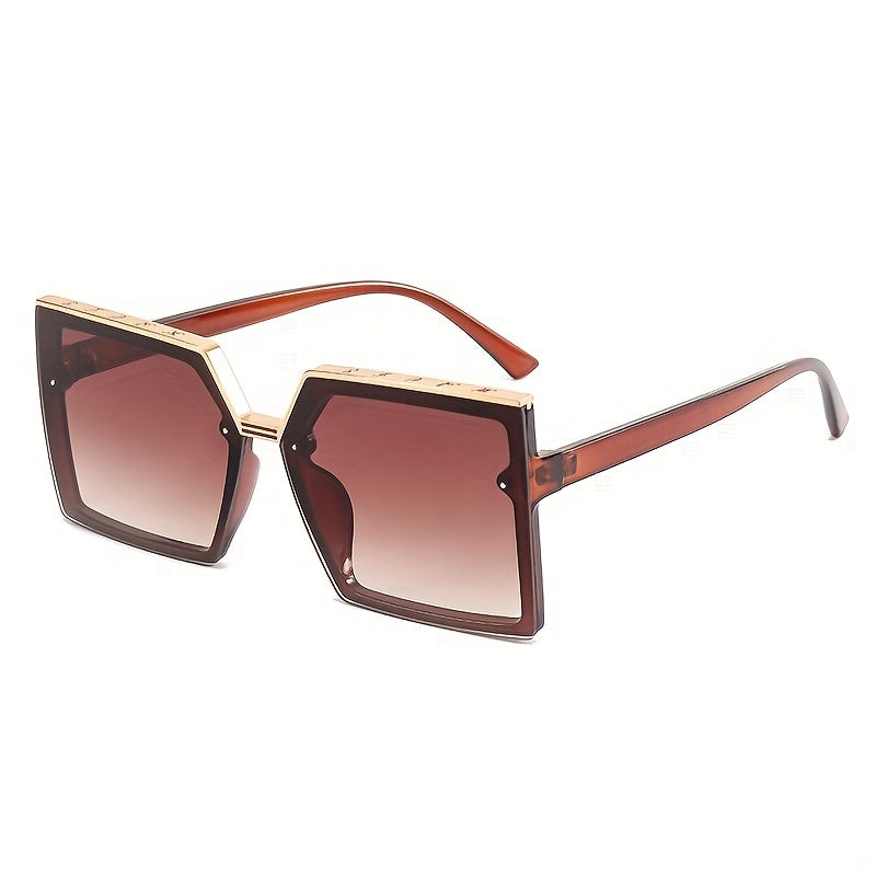 2Pairs Couple's Large Frame Sunglasses Vintage UV Protection