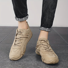 Men's Lightweight Lace up Sneakers Casual Walking Shoes Comfortable