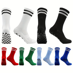Non slip Soccer Socks Breathable Sweat-absorbing Crew Socks