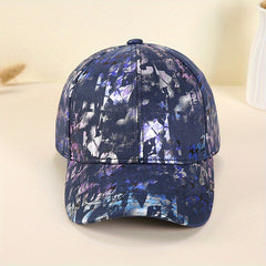 Hip Hop Graffiti Baseball Cap Tie Dye Print Breathable Dad Hats