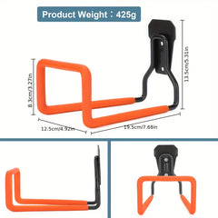 Heavy Duty Metal Hose Holder Wall Mount Orange Garden Hose Hanger
