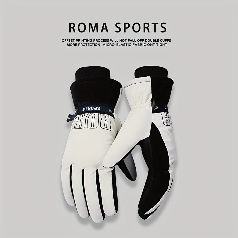 Men's Skiing Gloves Winter Windproof Touch Screen Warm Keeping