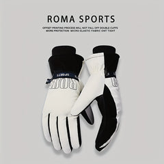 Men's Skiing Gloves Winter Windproof Touch Screen Warm Keeping