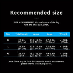 Men's Knee Pads Soft Breathable Elastic Leg Protection for Sports