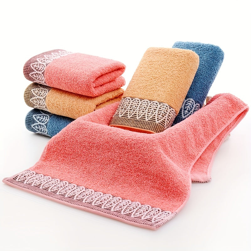 Leaf Pattern Hand Towel Soft Skin-friendly Face Towel Thick Reusable Hand Towels