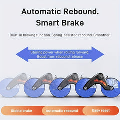 Automatic Rebound Abdominal Wheel Yoga Fitness Roller Wheel