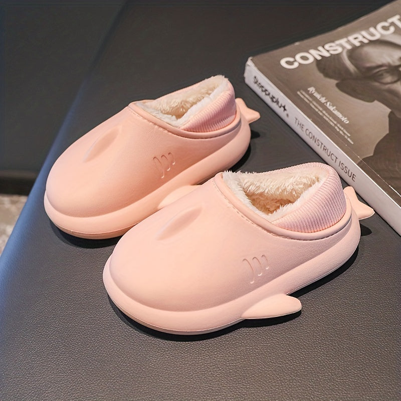 Girls Cartoon Plush House Slippers Anti-Skid Indoor Shoes