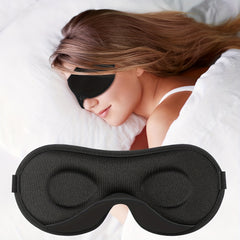 Boniesun Blackout Sleep Mask for Women Men with Carry Bag Mini Size