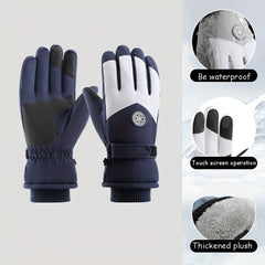 Winter Cycling Skiing Gloves Touch Screen Waterproof Windproof