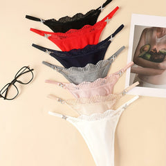 7pcs Lace Thongs Soft & Comfy Stretchy Intimates Panties
