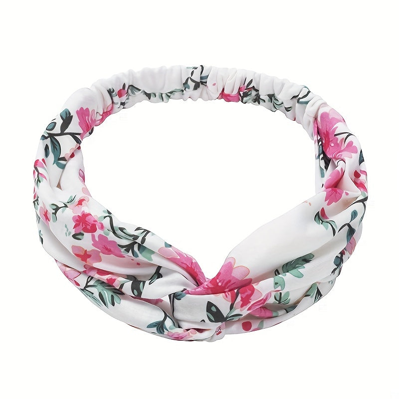 Boho Floral Style Headband Elastic Head Wrap Hair Band